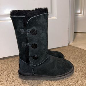 Black tall Ugg boots black size 5